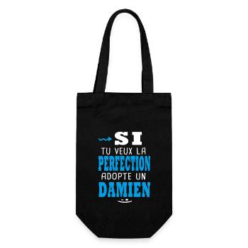 Damien Si tu veux la perfection adopte un damien - Sac à bouteille - noir - Devant