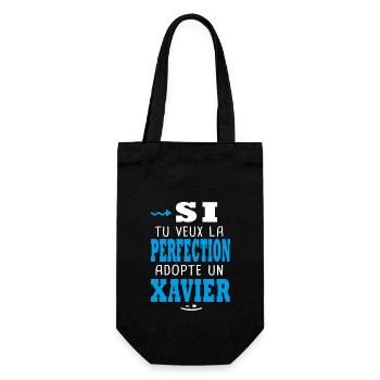 Xavier Si tu veux la perfection adopte un xavier. - Sac à bouteille - noir - Devant