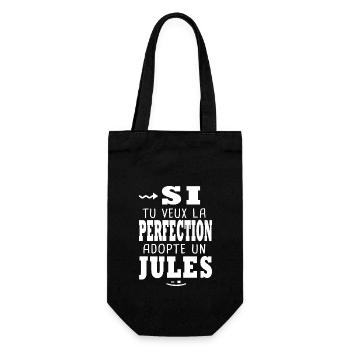 Jules Si tu veux la perfection Cadeau jules - Sac à bouteille - noir - Devant