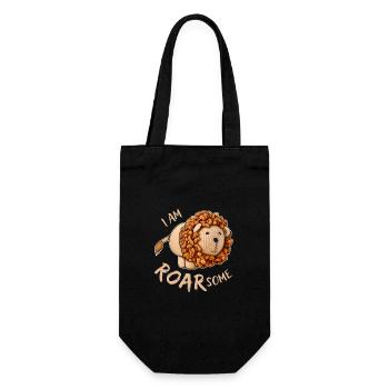 Léo - Je suis rugissant / génial - Sac à bouteille - noir - Devant