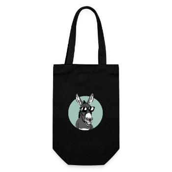 Donkey Donkey Mule Muli - Gift Bag for Bottles - black - Front