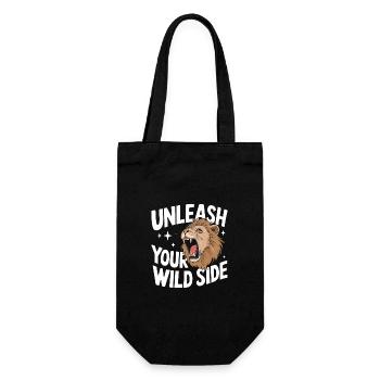 Lion Lion Animal Africa - Gift Bag for Bottles - black - Front