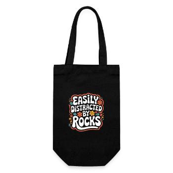 Expert en géologie Géologue des roches - Sac à bouteille - noir - Devant