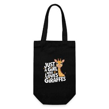 Giraffe Animal Africa Giraffes - Gift Bag for Bottles - black - Front