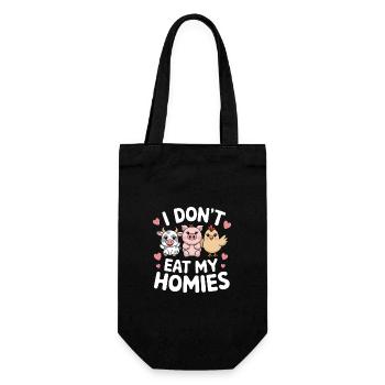 Végétarien Végétalien Végétarien Végétarien - Sac à bouteille - noir - Devant
