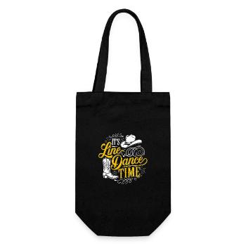 Line Dance Time Line Dancing Time to dance - Gift Bag for Bottles - black - Front