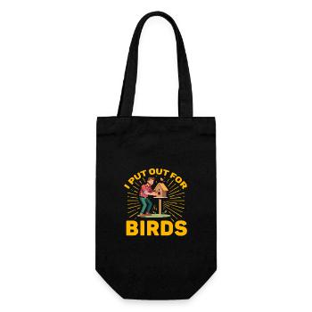 Je sors pour les oiseaux - Sac à bouteille - noir - Devant