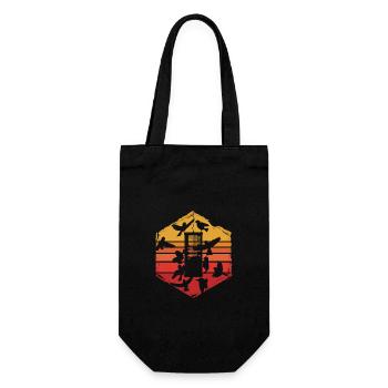Bird Feeding - Gift Bag for Bottles - black - Front