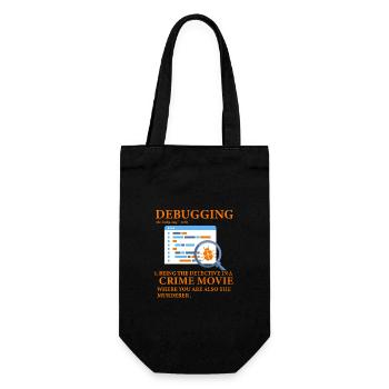 Debuggen - Geschenkbeutel für Flaschen - Schwarz - Vorne