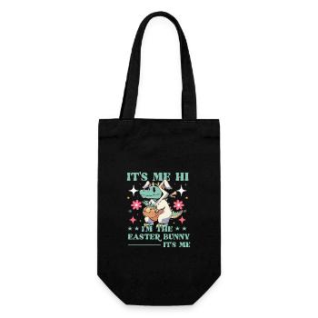 Easter Funny Saying - Gift Bag for Bottles - black - Front