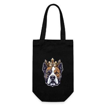 American Staffordshire Terrier King - Gift Bag for Bottles - black - Front