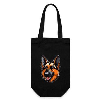 German Shepherd - Gift Bag for Bottles - black - Front