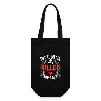 Relationship Drama - Social Media - Gift Bag for Bottles - black - Front