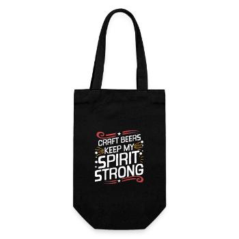 Les bières artisanales gardent mon fort Design pour la bière - Sac à bouteille - noir - Devant