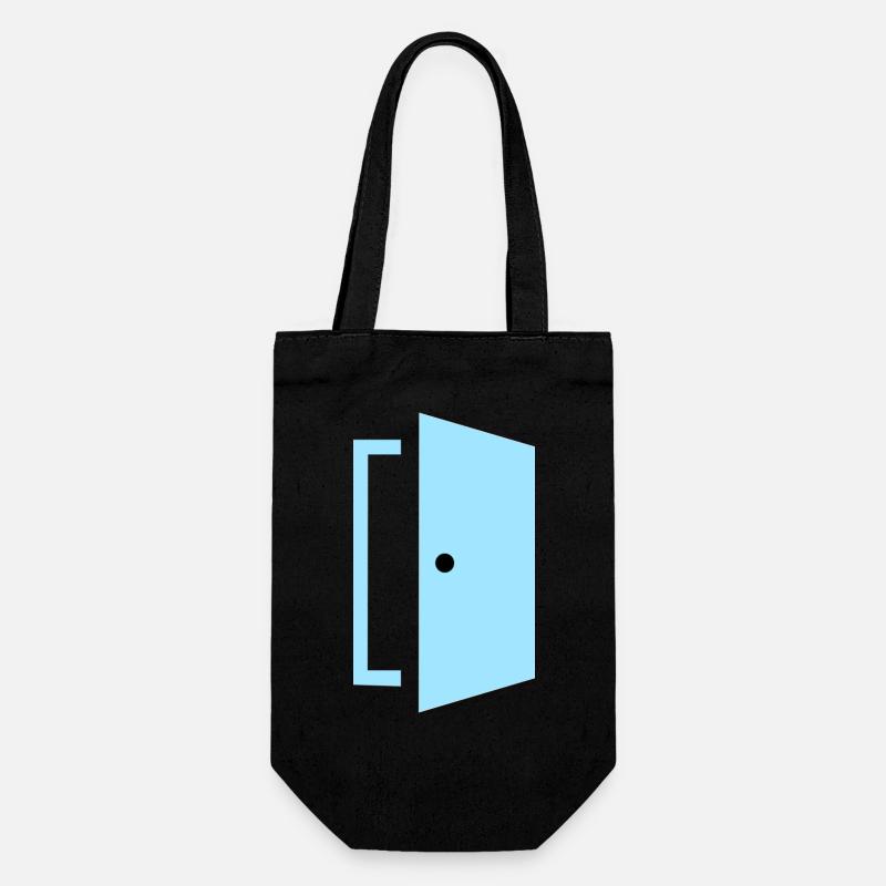Door exit entrance - Gift Bag for Bottles - black