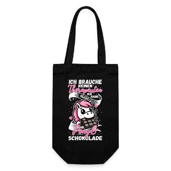 Drôle de cheval disant thérapeute poney - Sac à bouteille - noir - Devant
