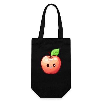 Kawaii Apple: Fruity Sweet Temptation - Gift Bag for Bottles - black - Front