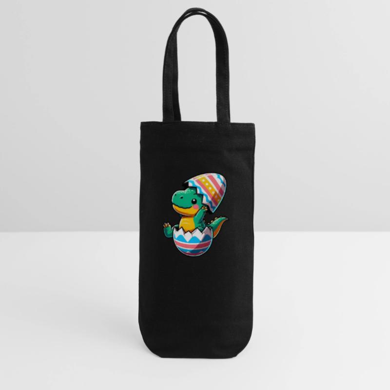 T-Rex Dino as Easter Egg, Clumsy Eggshells Gift Bag for Bottles
