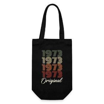 1973 Original Vintage Birthday Gift 1973 - Gift Bag for Bottles - black - Front