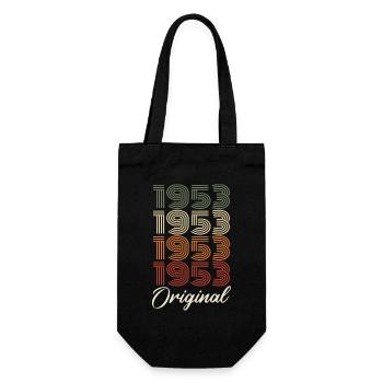 1953 Original Vintage Birthday Gift 1953 - Gift Bag for Bottles - black - Front