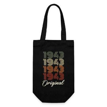 1943 Cadeau D'anniversaire Vintage Original 1943 - Sac à bouteille - noir - Devant
