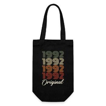 1992 Original Vintage Birthday Gift 1992 - Gift Bag for Bottles - black - Front