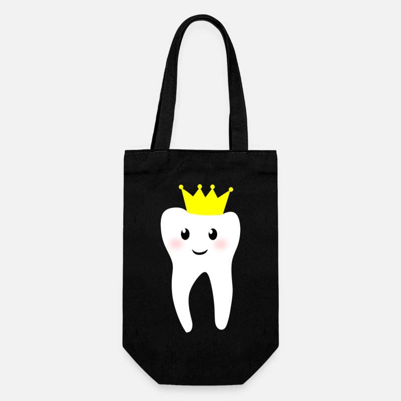 Dent avec couronne - Sac à bouteille - noir