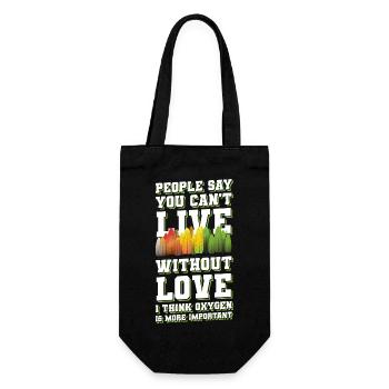 Outdoor Trees Environmental Protection Forest Animals - Gift Bag for Bottles - black - Front