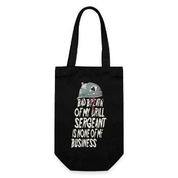 Drill Sergeant Bad Breath - Gift Bag for Bottles - black - Front