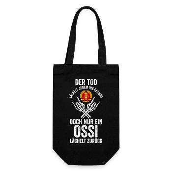 Ostdeutschland Ossi Deutschland DDR - Geschenkbeutel für Flaschen - Schwarz - Vorne