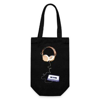 Sound Waves Music blues pop rock dance Hard Rock - Gift Bag for Bottles - black - Front