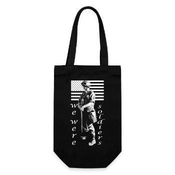 We were veteran militia soldiers - Gift Bag for Bottles - black - Front