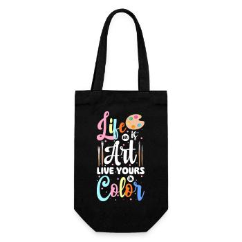 Artist Profession Painter - Gift Bag for Bottles - black - Front
