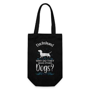 Teckel, Chien, Chasseur, Chien De Chasse - Sac à bouteille - noir - Devant