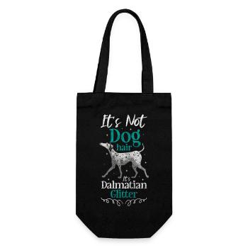 Dalmatiner Pfoten Hundebesitzer Tierliebe - Geschenkbeutel für Flaschen - Schwarz - Vorne