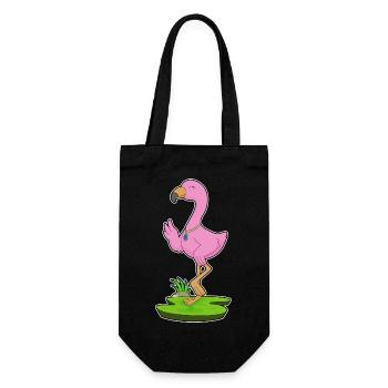 Flamingo Necklace - Gift Bag for Bottles - black - Front