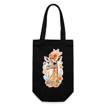 Girafe - Sac à bouteille - noir - Devant