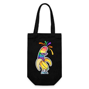 Banana lover - Sac à bouteille - noir - Devant