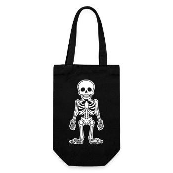 Skeleton Costume Bones Halloween Horror - Gift Bag for Bottles - black - Front