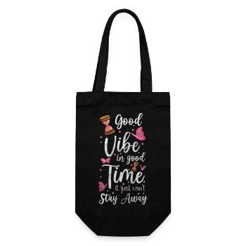 Time Lifetime Time Travel - Gift Bag for Bottles - black - Front