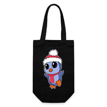 Pingouin Noël - Sac à bouteille - noir - Devant