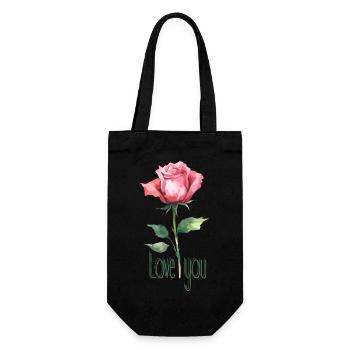 Je t’aime - Sac à bouteille - noir - Devant