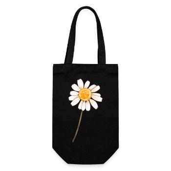 Marguerite - Kollektion - Geschenkbeutel für Flaschen - Schwarz - Vorne