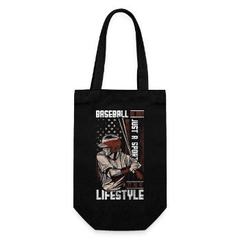 Baseballspieler Ballsportart Trainer - Geschenkbeutel für Flaschen - Schwarz - Vorne