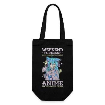 Anime Convention Senpai Otaku - Geschenkbeutel für Flaschen - Schwarz - Vorne