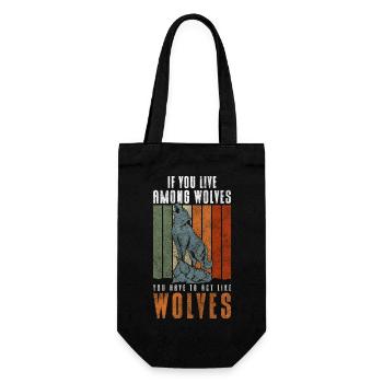 Wolfpack Wolfhound - Gift Bag for Bottles - black - Front