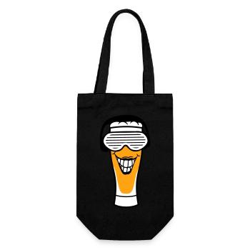 Fête Bière Casque Verre d’alcool Boisson - Sac à bouteille - noir - Devant