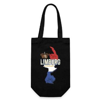 Limbourg Pays-Bas Carte rétro Hollande - Sac à bouteille - noir - Devant