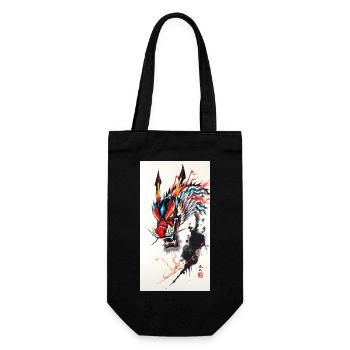 Dragon head - Geschenkbeutel für Flaschen - Schwarz - Vorne