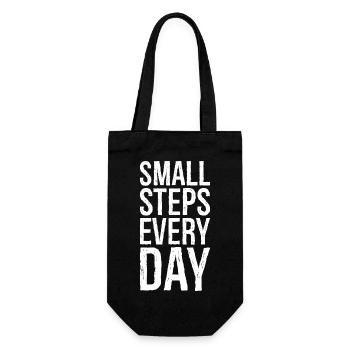 Petits pas tous les jours - Sac à bouteille - noir - Devant
